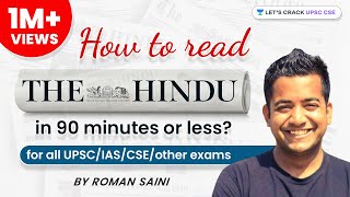 How To Read The Hindu in 90 minutes or less by Roman Saini  UPSC CSEIAS  Lets Crack UPSC CSE [upl. by Surtimed]