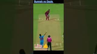 Bumrah bold the Chris Gayle cricket cricbuzz videos shorts gayle bumrah [upl. by Adiahs]