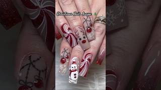 🎄Nails christmasnaildesigns christmas music song foryou nails nailart girlythings 2024 [upl. by Arva]