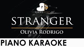 Olivia Rodrigo  stranger  Piano Karaoke Instrumental Cover with Lyrics [upl. by Gellman]