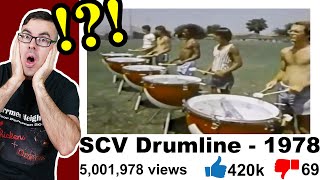 MARCHING TIMPANI LINE EMC Reacts to SCV 1978 Drumline Fred Sanford quotBuilding the Sectionquot [upl. by Monty]