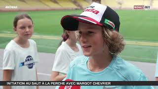 Sport  Initiation au saut à la perche avec Margot Chevrier [upl. by Lsil]