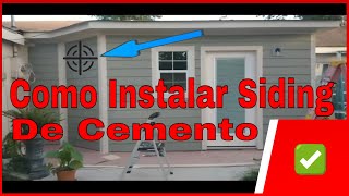 Como Instalar Siding How to Install Hardie Fiber Cement Siding✅ [upl. by Llenod]