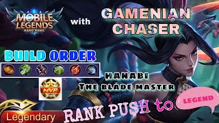 Mobile Legends  HANABI full DPS build  Ranked Game  Rank push to LEGEND  Live Gameplay [upl. by Keever]