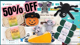 HOW I SAVE 50 ON AMAZON FOR CROCHET crochet amazonfinds vipon [upl. by Anum]