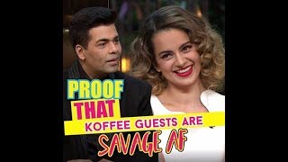 Proof That Koffee Guests Are Savage AF  MissMalini [upl. by Hadlee349]