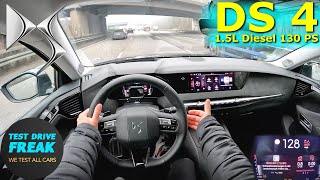 2023 DS 4 BlueHDI 130 PS AUTOBAHN DRIVE POV [upl. by Thadeus304]