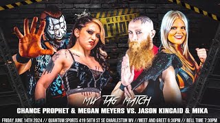 Intergender Wrestling Chance Prophet amp Megan Meyers vs Jason Kincaid amp Mika [upl. by Bridge]