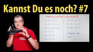 Wiederholung zum Schulstart  Teste Dich  Teil 7 Terme und Gleichungen [upl. by Nitsua]