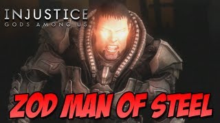 Zod Man of Steel Skin  Injustice Gods Among Us [upl. by Yttik]