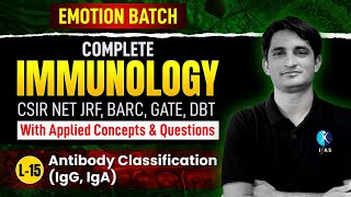 Antibody Classification IgG IgA   Complete Immunology  CSIR NET Dec 2024  L15  IFAS [upl. by Hamrah]