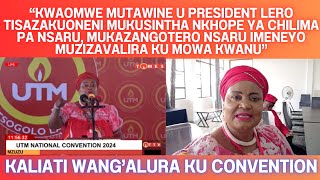 KOMA PATRICIA KALIATI SAZATHEKA TAMVANI ZOMWE WAYANKHURA KU CONVENTION YA UTM LERO KU MZUZU MOSAOPA [upl. by Nnaylime]