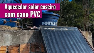 AQUECEDOR SOLAR CASEIRO BARATO  COMO ECONOMIZAR ENERGIA ELÉTRICA [upl. by Boelter]