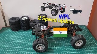 WPL 2 speed gearbox and motor upgrade project offroad crawlers [upl. by Anuayek]