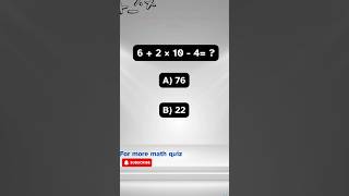 Math Quiz maths mathematics mathquiz shorts ytshorts trending viralshorts [upl. by Judsen]