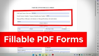 How to Create a Fillable PDF Form  Adobe Acrobat Pro [upl. by Maillw]