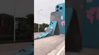 Apple Iphone 15 Pro Max Skateboard smartphone skateboarding funny iphone tiktok [upl. by Limbert]