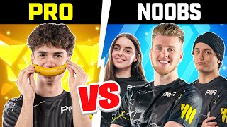 3 NOOBS VS 3 ROCKET LEAGUE PROS [upl. by Lek291]