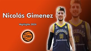 Nicolas Gimenez Highlights 2024  Club Centenario Venado Tuerto  Liga Federal de Básquet [upl. by Hilaire512]