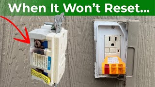 How to Replace an Outdoor GFCI Electrical Outlet that Wont Reset [upl. by Marjory]