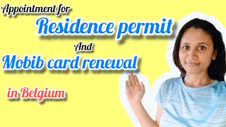 Residence permit appointment in Belgium Mobib card renewal Spinach recipe Belgium series Europe [upl. by Dhiren]