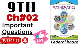 Class 9 Chapter 2 Important Questions  Class 9 Maths Imp Q  Class 9 Imp 2024  Imp Q for papers [upl. by Martella807]