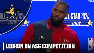 LeBron James on AllStar Game competitiveness We need to figure it out  NBA on ESPN [upl. by Tatiania]