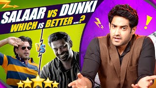 DUNKI VS SALAAR MOVIE REVIEW  BOTH BAD [upl. by Yennek369]