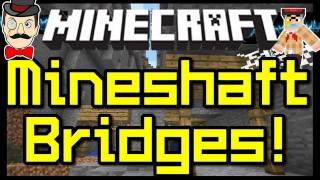 Minecraft MINESHAFT BRIDGES in Ravines  New Terrain Feature [upl. by Utta]