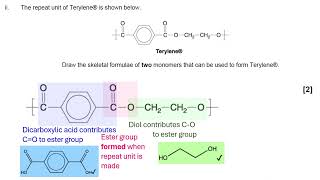 Condensation polymers exam question [upl. by Nikkie729]