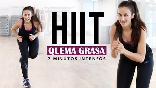 Quemar grasa  HIIT cardio de 7 minutos intenso [upl. by Ursas]