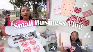 SMALL BUSINESS VLOG Wholesale Orders Creating Content Packaging Orders [upl. by Shuman458]