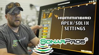 SETTINGS you should know for Humminbird APEX and SOLIX units [upl. by Darlene]