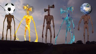 Planet Head VS Fire Siren Head VS Siren Head VS Ice Siren Head VS Soccer Head [upl. by Jelena]