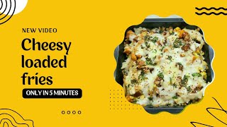 Cheesy loaded fries recipe  easy to make mouthwatering loaded fries [upl. by Adlin]