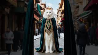 Fluffy king Street Rules cat animalphotos cute catlover [upl. by Meikah]