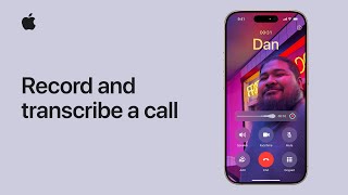 How to record and transcribe a call on iPhone  Apple Support [upl. by Nrol847]