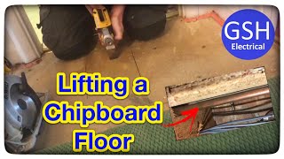 How to Lift a Chipboard Floor Batten Joists and ReFit the Chipboard  Remove Chipboard Floorboards [upl. by Normak309]