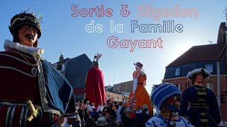 Sortie amp Rigodon de la Famille Gayant  Fêtes de Gayant 2022 [upl. by Attiuqal]