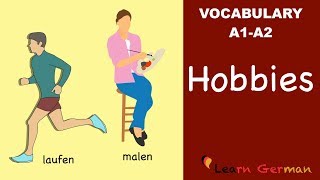 Learn German Vocabulary  Hobbies in German Hobbys [upl. by Eiramit]