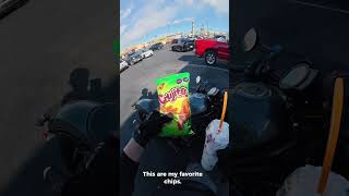 Getting strawberries with cream mexicanfood bikelife  702 bikecommunity motovlog food [upl. by Adeuga]