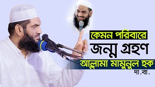 কেমন পরিবারে জন্ম গ্রহণ করলেন আল্লামা মামুনুল হক সাহেব Allama Mamunul Haque [upl. by Leamhsi]