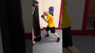 Wall Bag Work Paul Palombo at the Steamfitters Union Hall Local 449 Harmony PA March 30th boxing [upl. by Kellyann]