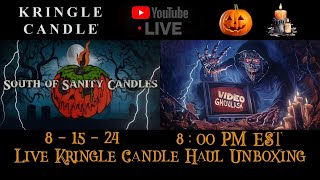 LIVE  Kringle Candle Halloween 1st Launch Unboxing w VideoGhoulash 1st Impressions 🎃 [upl. by Germain]