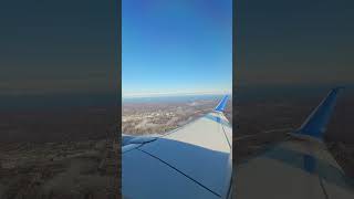 CLE🛫EWR shorts takeoff flying unitedairlines b737 cleveland ohio love travel [upl. by Yursa]