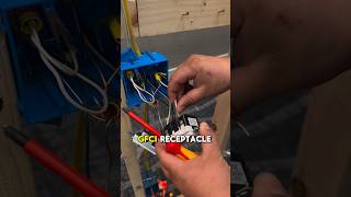 How to properly install a GFCI receptacle ⚡️electrician electrical electricity [upl. by Adnawal]