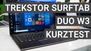 TrekStor SurfTab duo W3 Kurztest Mein erster Eindruck  Deutsch [upl. by Cleopatra5]