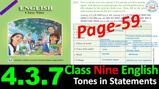 Class Nine English 437 page 59 2024  English class 9 chapter 437 page 59 solution [upl. by Aba600]