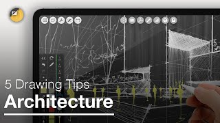 How to Draw 5 iPad Drawing Tips for Architecture that will Change Your Life [upl. by Buseck]