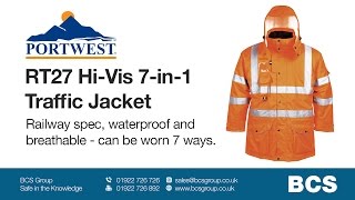 Portwest RT27 HiVis 7 in 1 Traffic Jacket [upl. by Bubb]